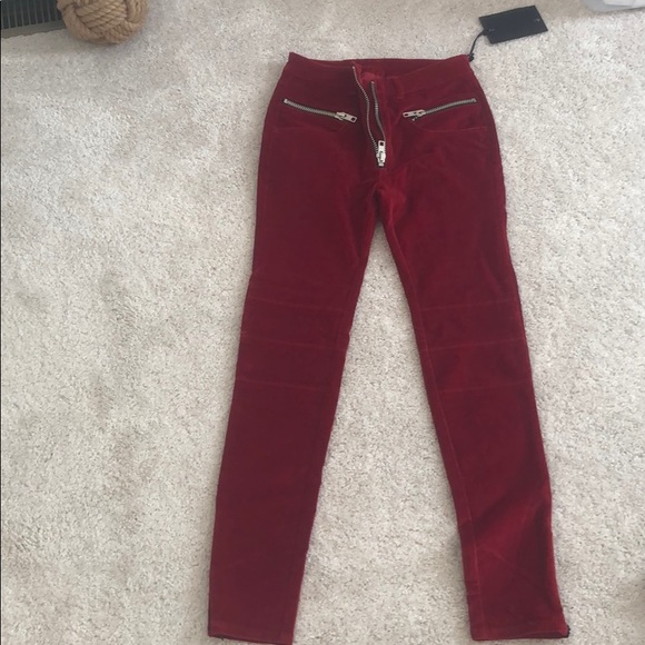 UNIF red velvet jeans - Picture 1 of 2